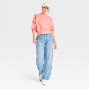 Universal Thread Women's Mid-Rise Baggy Jeans Classic 90's Vintage Straight